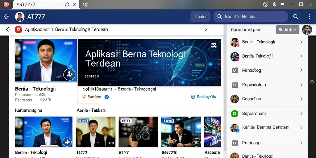 Tampilan antarmuka aplikasi AT777 yang menarik dan fungsional.