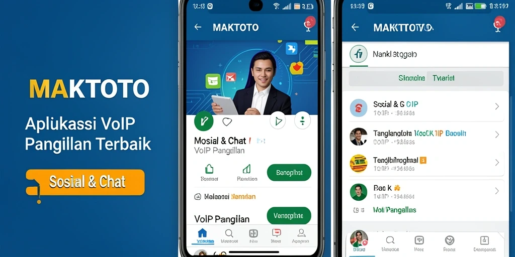 Tampilan antarmuka aplikasi VoIP Panggilan MAKTOTO yang intuitif dan user-friendly.
